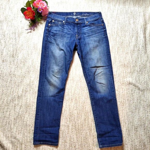 7 For All Mankind Denim - 7 For All Mankind Josefina Skinny Boyfriend premium denim jeans